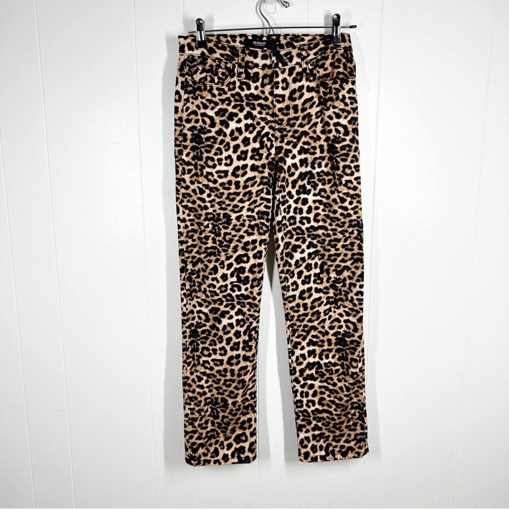 Hudson Cheetah Print Nico Cigarette Jeans Size 25